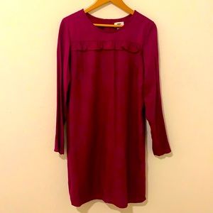 Old Navy Fully Lined Dress | Long Sleeve | Cute Ruffle Detail 🤩❤️🥳